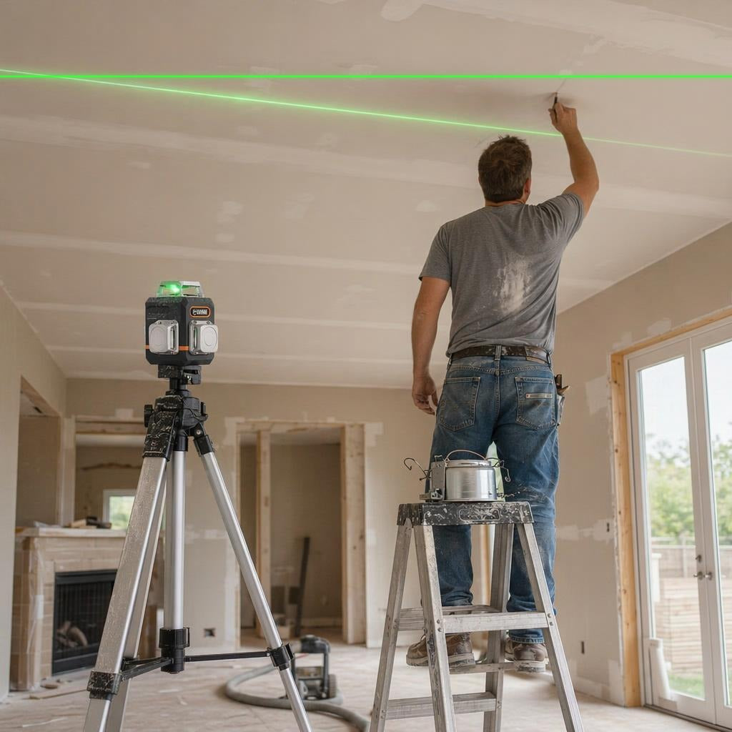 Recessed Lighting Layout: Use a Laser Level for Can Lights